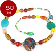 RAR : vechi colier tuareg " african glass trade beads ". Niger. Agadez RAR : vechi colier tuareg " african glass trade beads ". Niger. Agadez